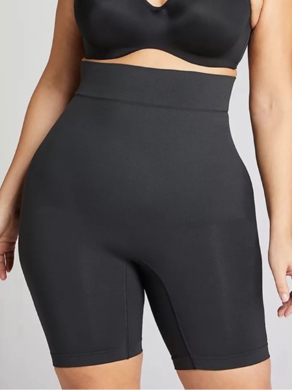 Cacique Black The Slimmer Ultra High Waist Shaping Shorts